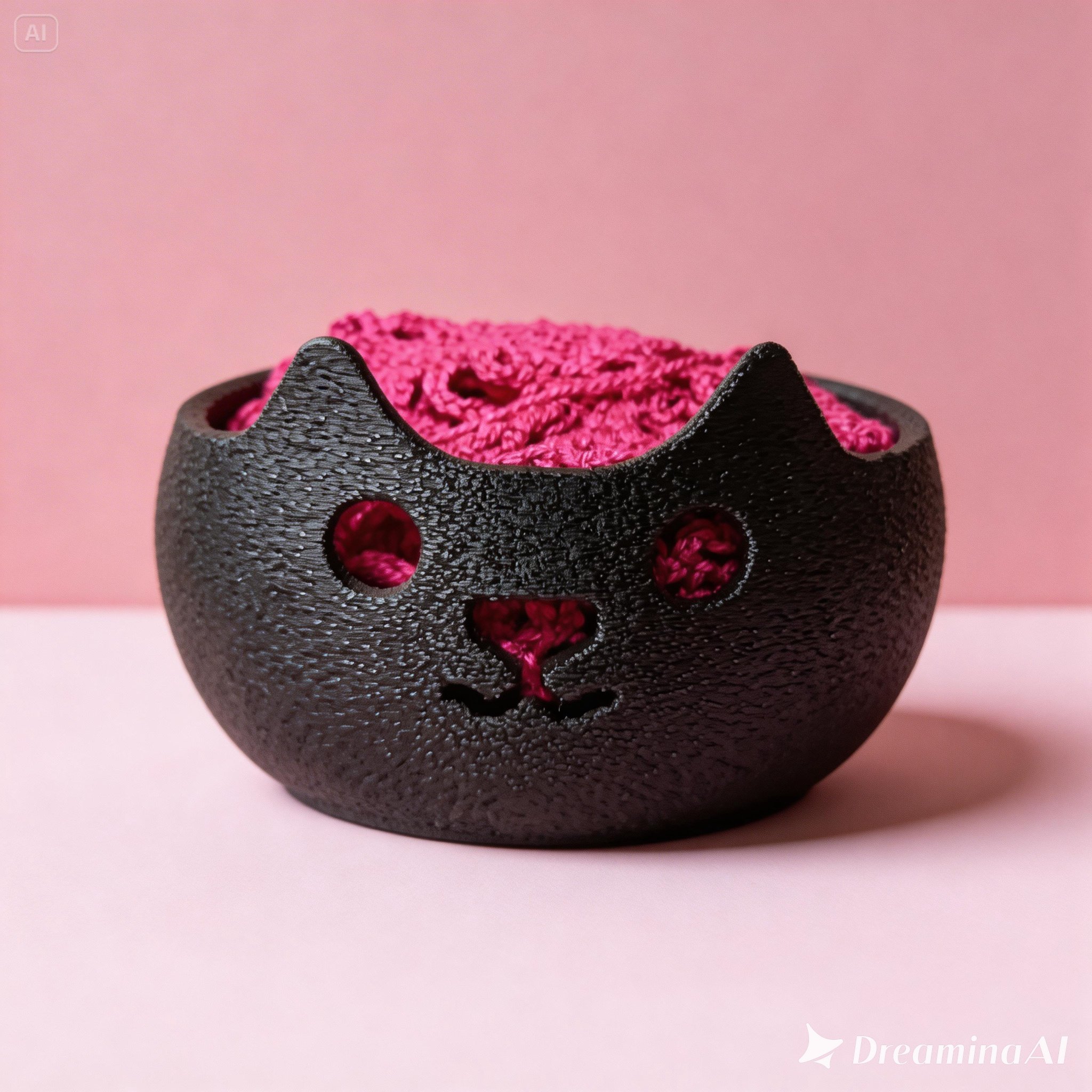 Porta novelo Gatinho Preto